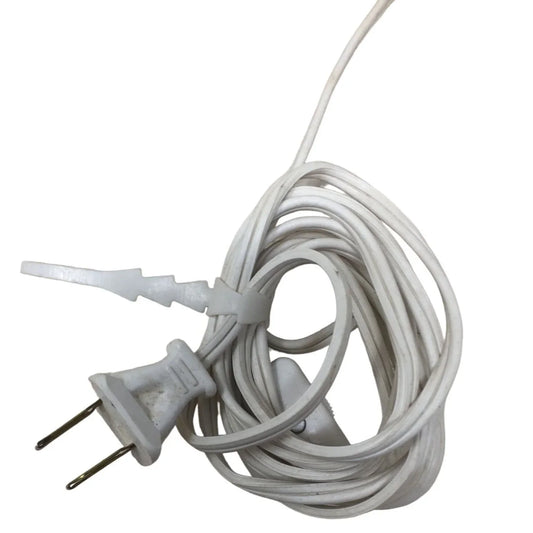 White Ceramic Full Hexagon Corded Lamp Base (No bulb) A+ Stuff A+ Stuff