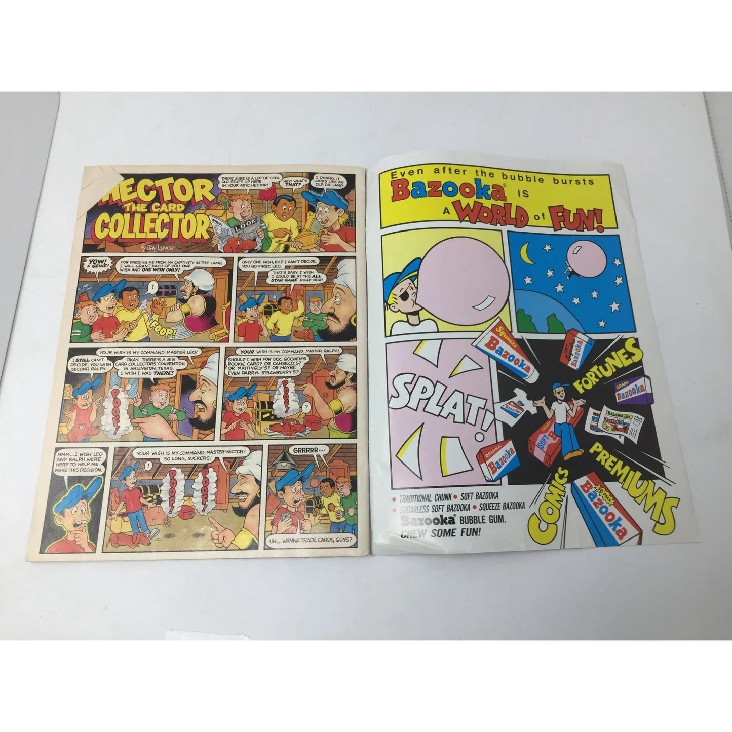 Vintage Spring 1990 Topps Magazine with Bonus Cards Inside! - A+ Stuff