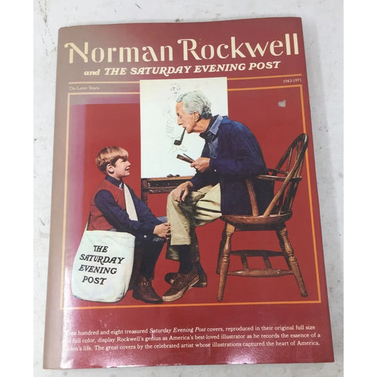 Norman Rockwell And The Saturday Evening Post Large Vintage Hardback Book - A+ Stuff