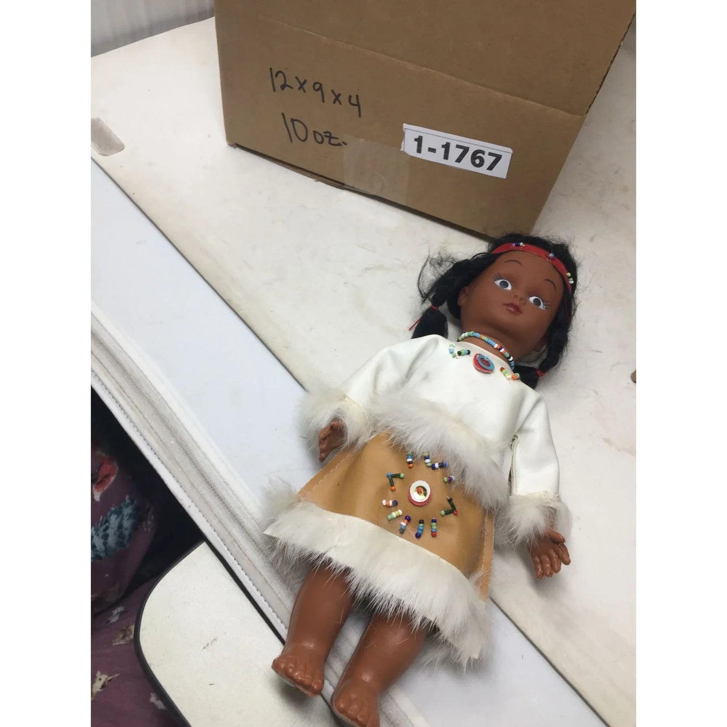 Native American Girl Doll (plastic) Vintage (1970s) Collectible Cultural Doll -- A+ Stuff Cultural Dolls