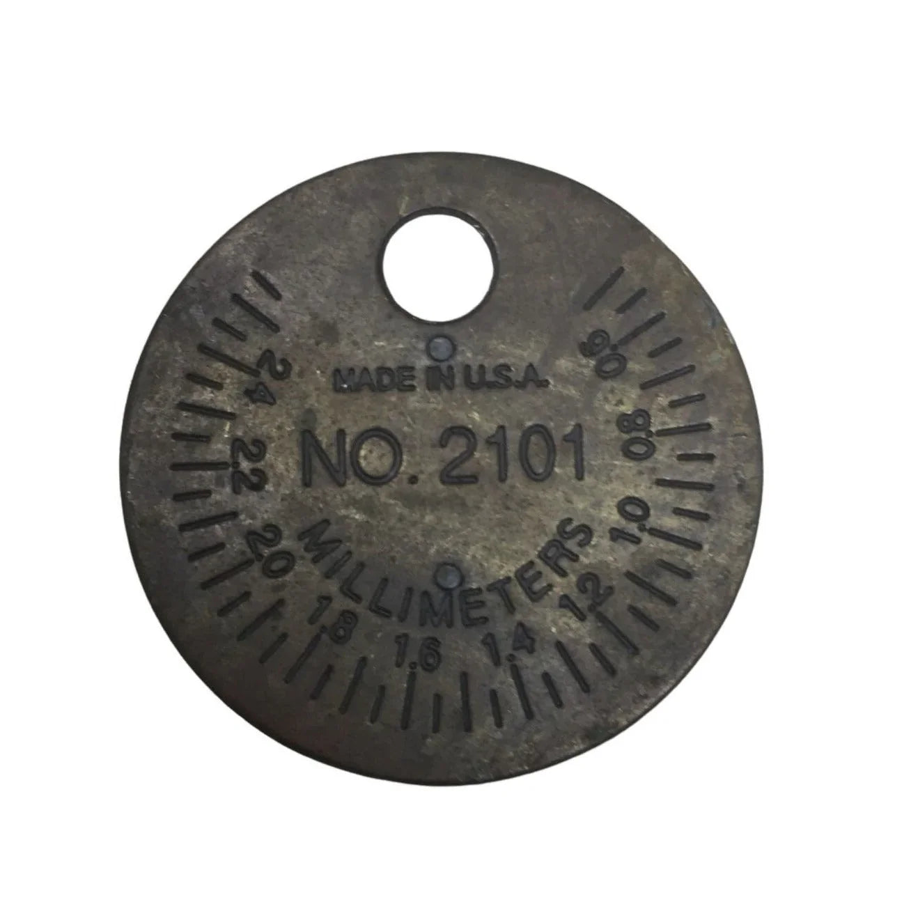 Auto Zone Brass Spark Plug Gap Tool NO. 2101 Made In USA Original Authentic auto zone A+ Stuff