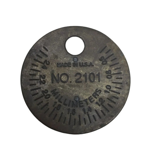 Auto Zone Brass Spark Plug Gap Tool NO. 2101 Made In USA Original Authentic auto zone A+ Stuff