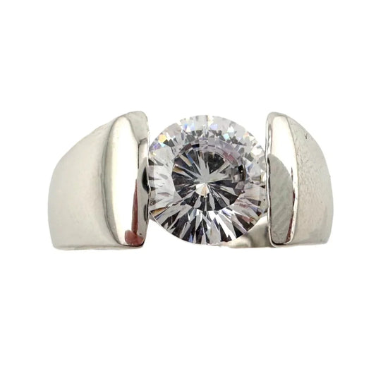 Shimmering and Beautiful 2.00 Carat DiamondLite Solitaire Ring - Sterling Size 6.5 - A+ Stuff