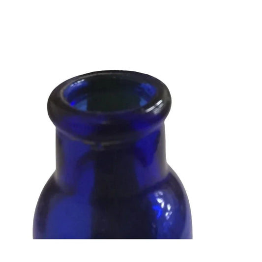 Vintage Emerson Drug Co. Baltimore MD Bromo-Seltzer Cobalt Blue Glass Bottle - A+ Stuff