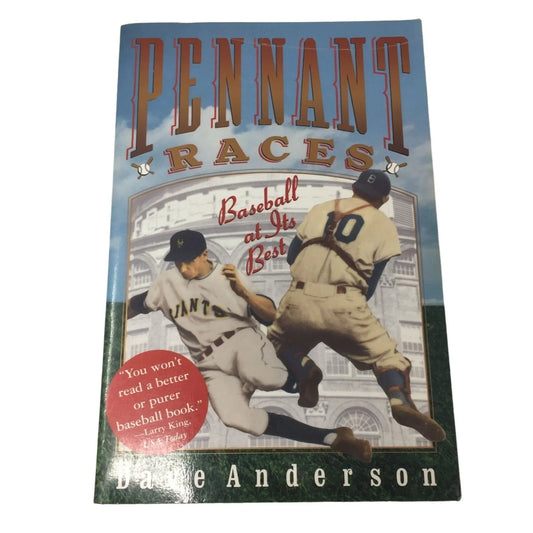 Pennant Races Baseball at its Best By Dave Anderson Paperback book - A+ Stuff