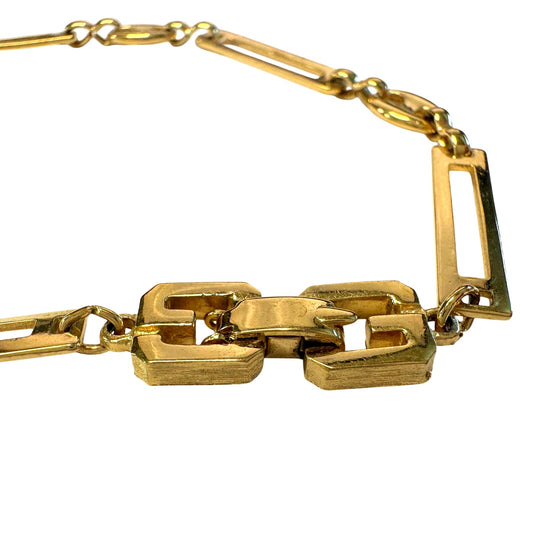 Givenchy Necklace with Unique Flat Rectangle Links