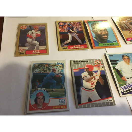 Vintage Collectible Lot of Baseball Cards (9) - A+ Stuff