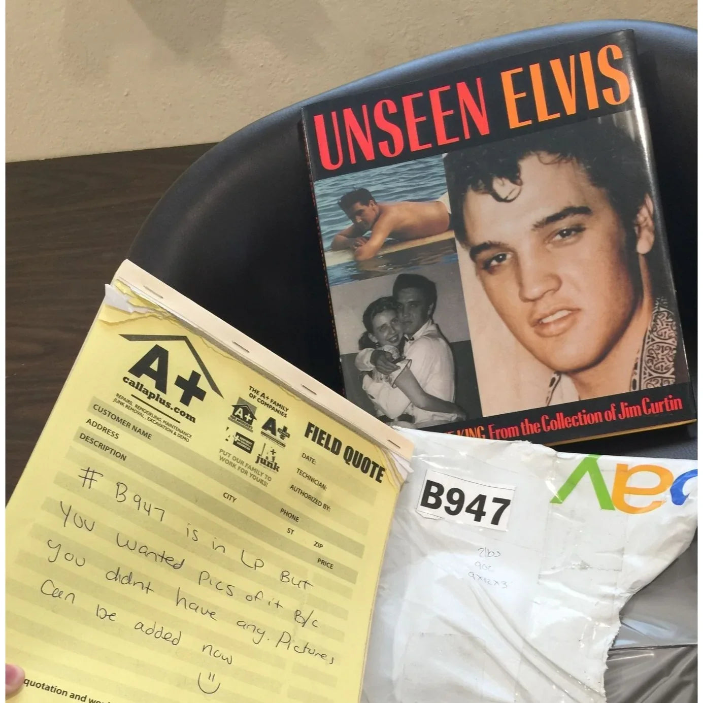 Unseen Elvis Candid's of the King Photo Book By Jim Curtin 1st Edition - A+ Stuff