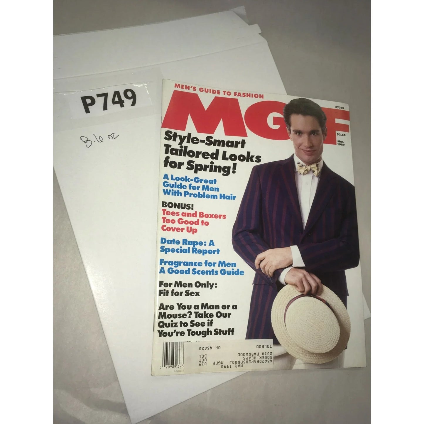MGF MEN’S GUIDE TO FASHION MAGAZINE March 1989 - A+ Stuff
