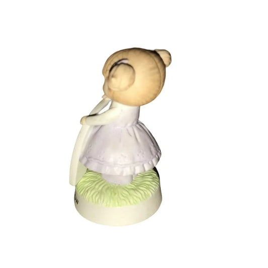 Faith is a Rainbow Little Girl Figurine- Holding a Rainbow, Wearing Pigtails - A+ Stuff