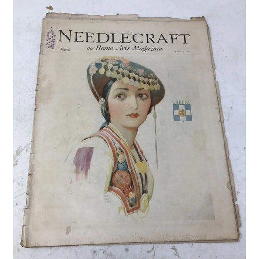 Vintage Collectible Needlecraft the Home Arts Magazine Mar. 1932 Needlecraft the Home Arts A+ Stuff