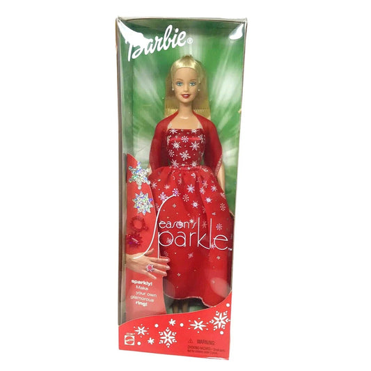 Barbie Season's Sparkle 2001 - 55198 Collectible Holiday Doll - Mattel - Collectible Doll - A+ Stuff