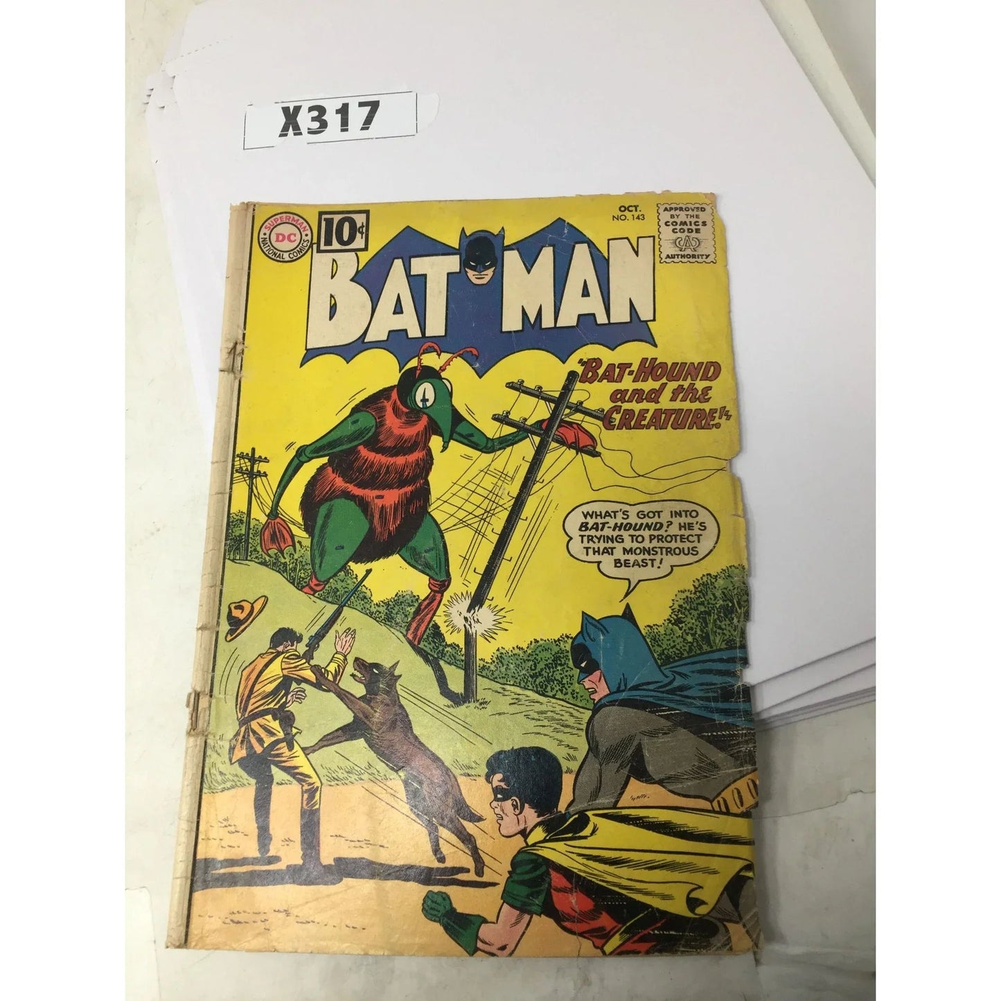 Batman ''Bat Hound and the Creature'' (Oct. Number 143) - A+ Stuff - comic book - A+ Stuff
