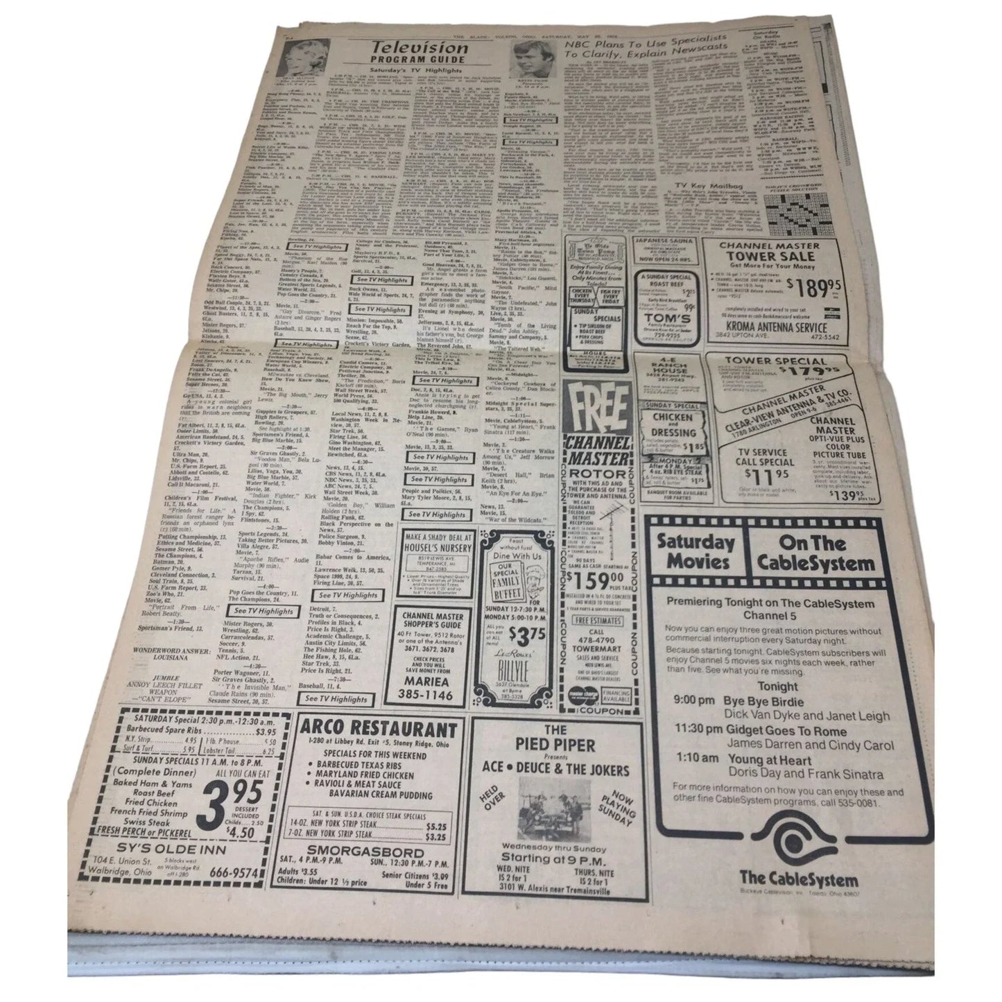 Vintage Collectibles The Blade Newspapers (2) Sat. May 22, 1976 (in plastic bags) the blade A+ Stuff