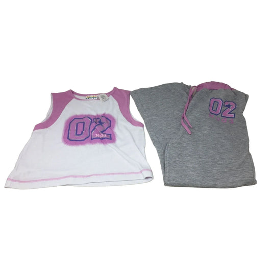 MUDD Sleep Girl's Size 12 Pajamas/PJs- Tank Top and Pants- Purple, Gray, White MUDD A+ Stuff