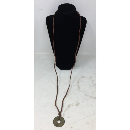 Long Chinese Medallion Coin Necklace with Chinese Symbols on it A+ Stuff A+ Stuff