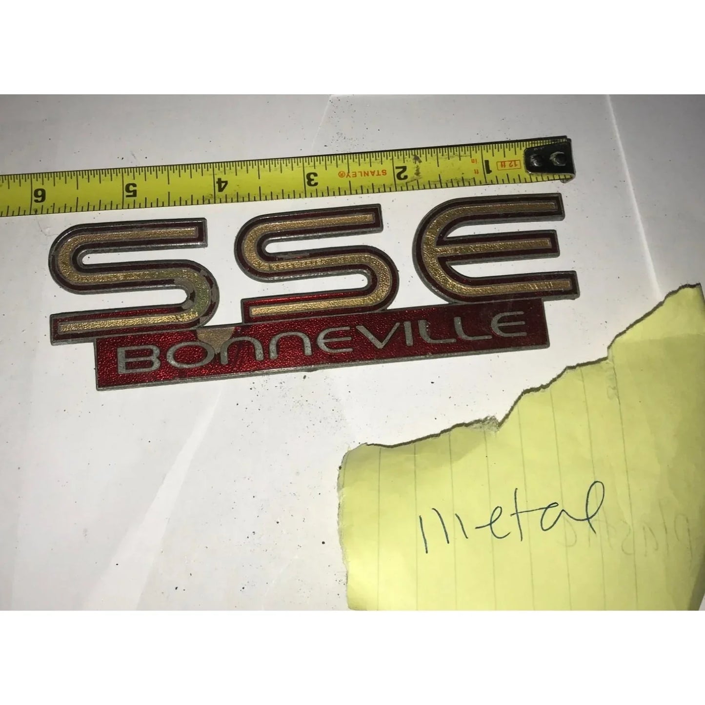 Pontiac SSE Bonneville Metal Auto Patch Emblem/Hood Ornament - A+ Stuff