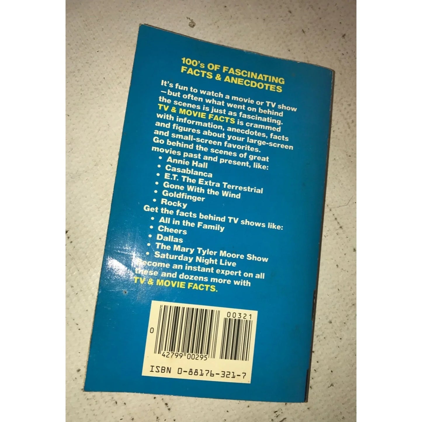 Better Way Books- TV & Movie Facts Paperback Book - A+ Stuff