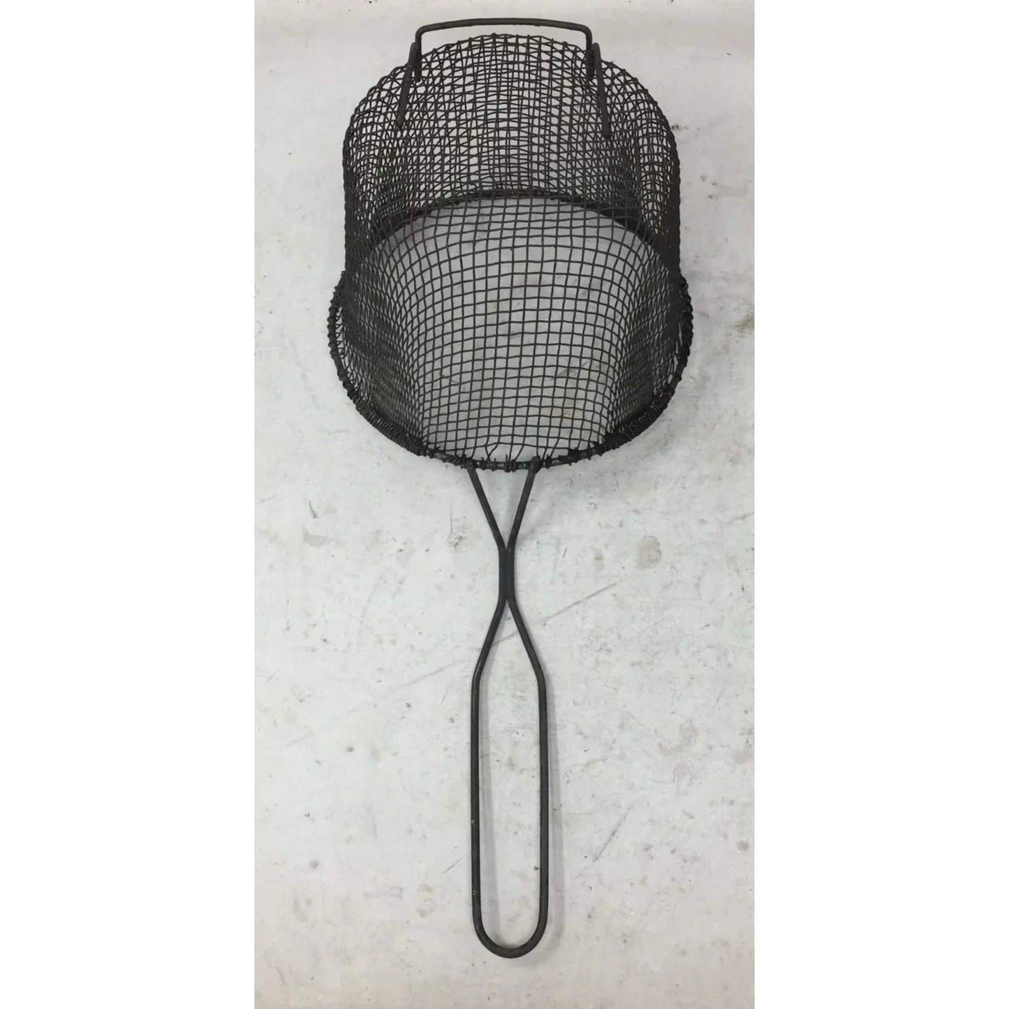 Vintage Wire Metal Mesh Handheld Frying/Straining Basket - A+ Stuff
