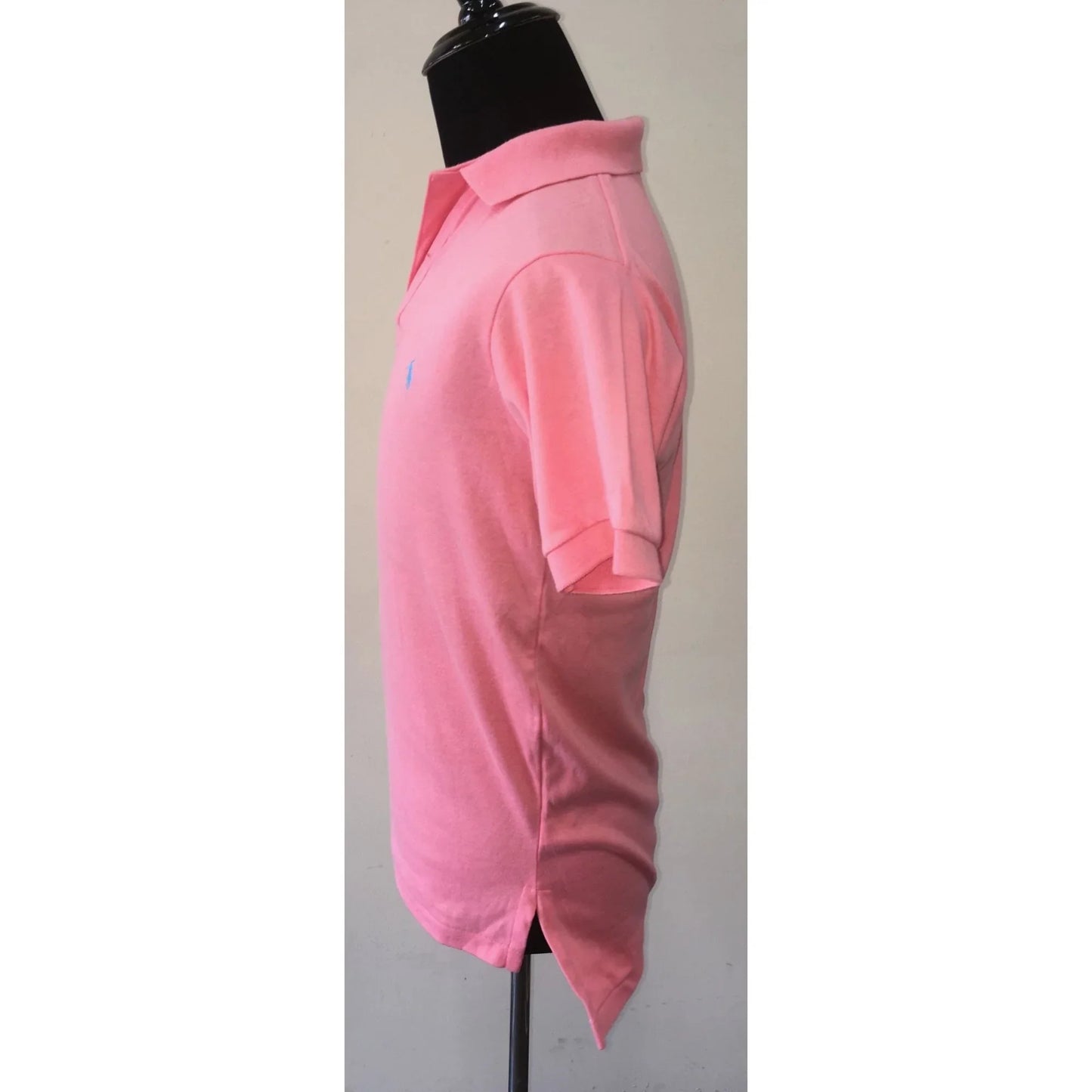 Polo by Ralph Lauren Men's Size Medium Pink Collared Polo Shirt - A+ Stuff