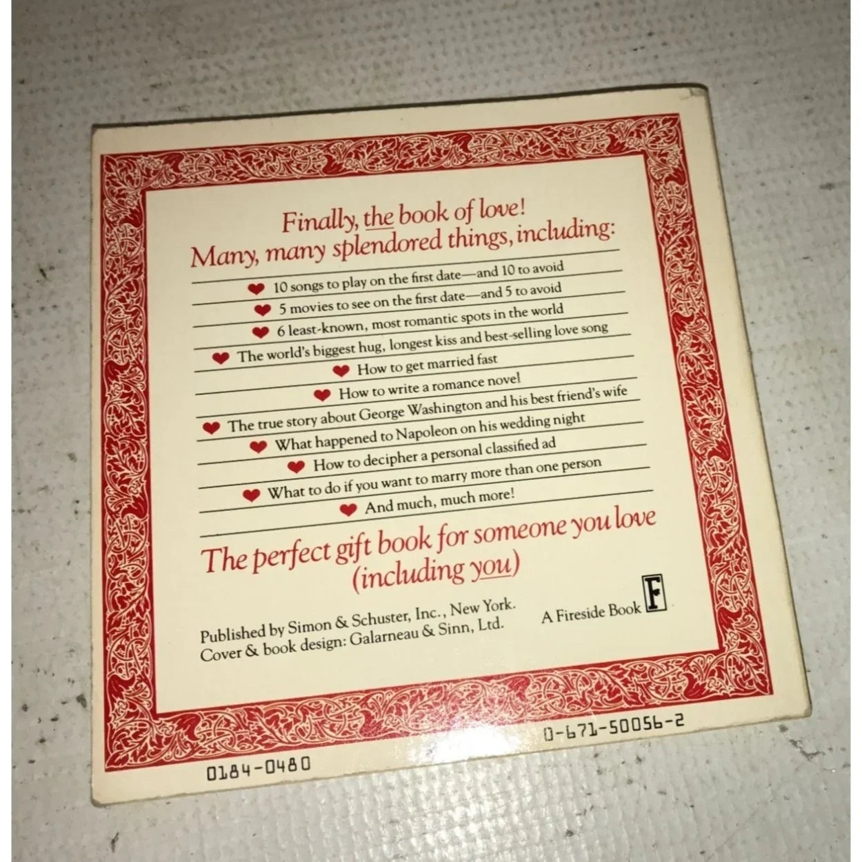THE BOOK OF LOVE BY LISA LAYNE & PAUL SINN - A+ Stuff