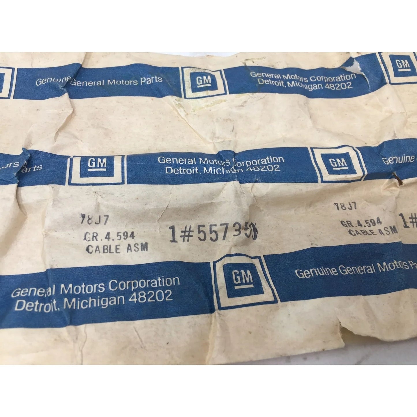 GM General Motors Cable Part 1#557350 New Old Stock GM A+ Stuff