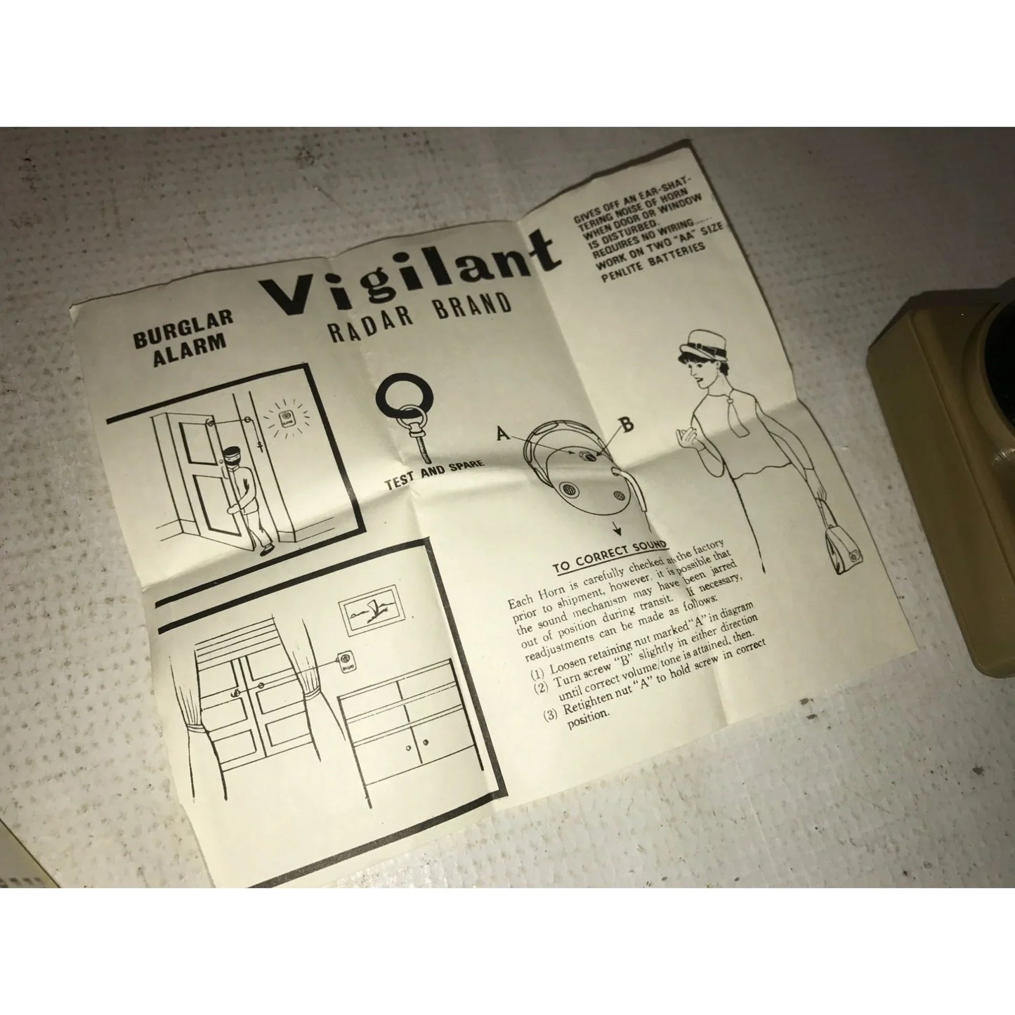 Vintage S.O.S. Buzzer Burglar Alarm No 999P2 - A+ Stuff