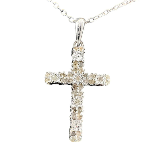 Beautiful Diamond Cross Necklace - A+ Stuff