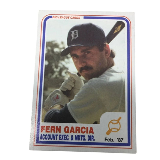 Big League Cards Fern Garcia Feb 1987 Collectible Vintage Baseball Card - A+ Stuff - Collectible Trading Cards - A+ Stuff
