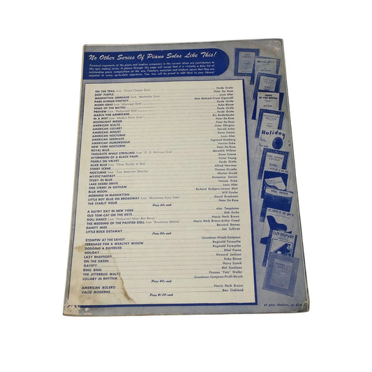''Blue Danube'' by Johann Strauss Vintage Sheet Music Book - Miller music corporation - sheet music - A+ Stuff