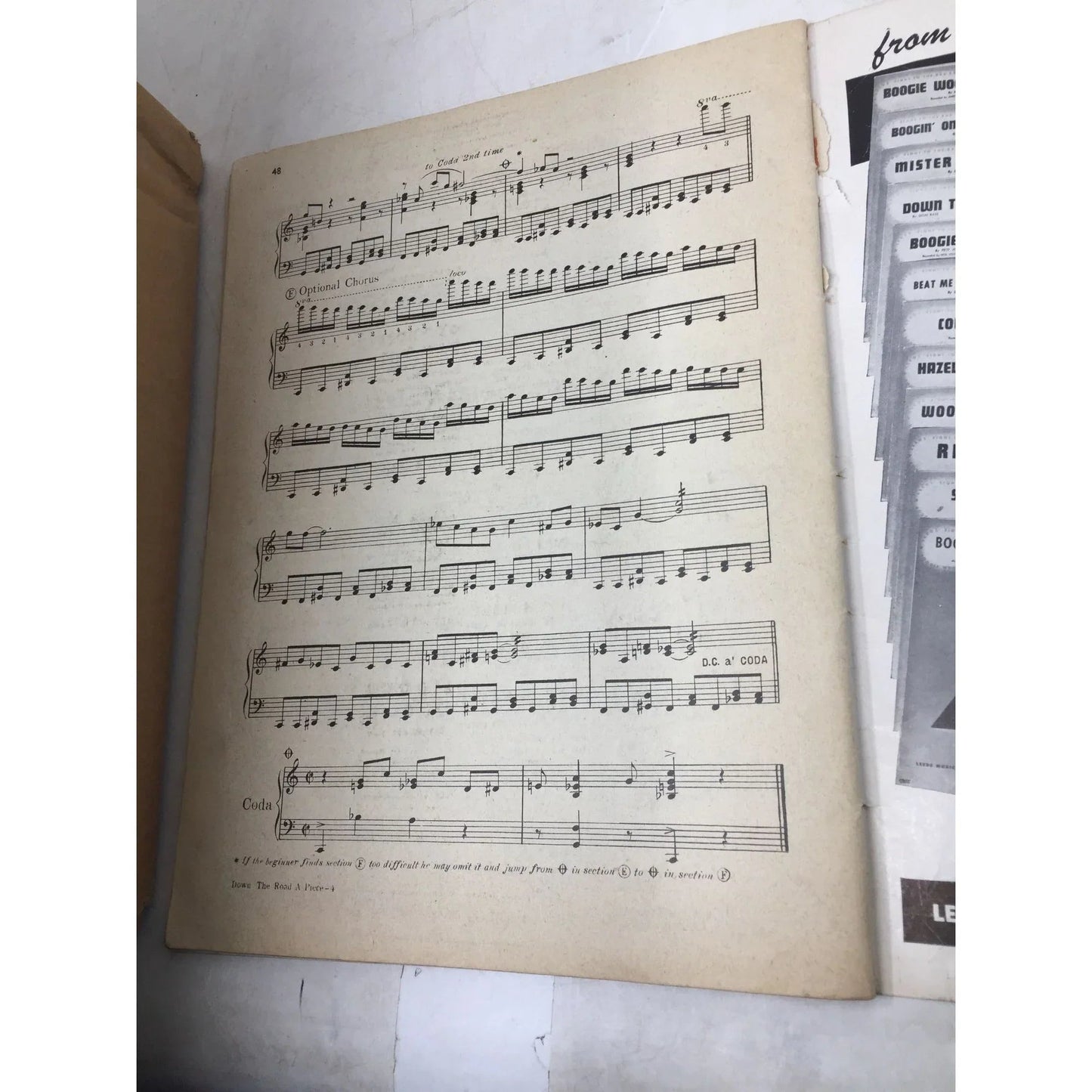 ''Boogie Woogie For Beginners'' Sheet Music Book - A+ Stuff - Sheet Music - A+ Stuff