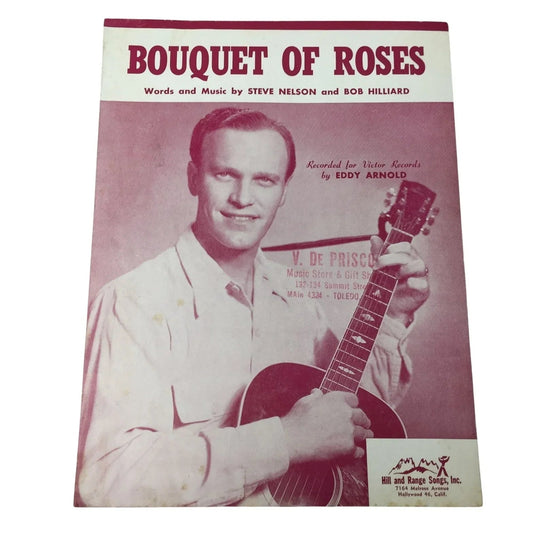 ''BOUQUET OF ROSES'' Vintage 1948 Sheet Music - A+ Stuff - sheet music - A+ Stuff