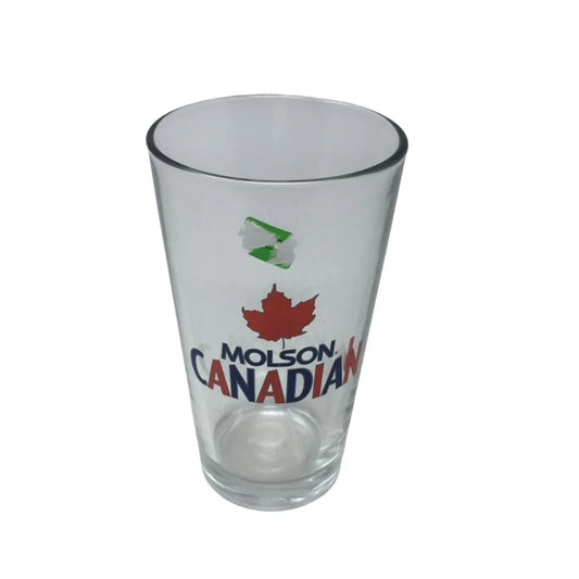 Vintage MOLSON CANADIAN Clear Glass Cup with number 32 On The Bottom - A+ Stuff