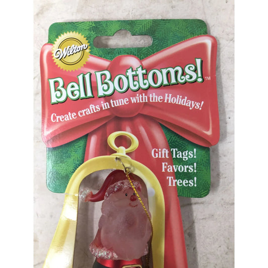 Wilton "Bell Bottoms!" Santa Christmas Holiday Bells for Gift Tags, trees or Favors! - A+ Stuff
