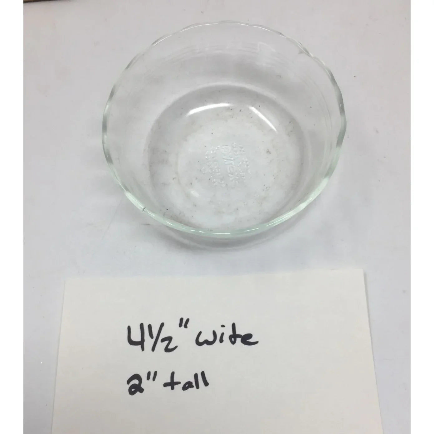 Vintage PYREX Clear Glass Bowl - 4.5'' wide, 2'' tall - A+ Stuff