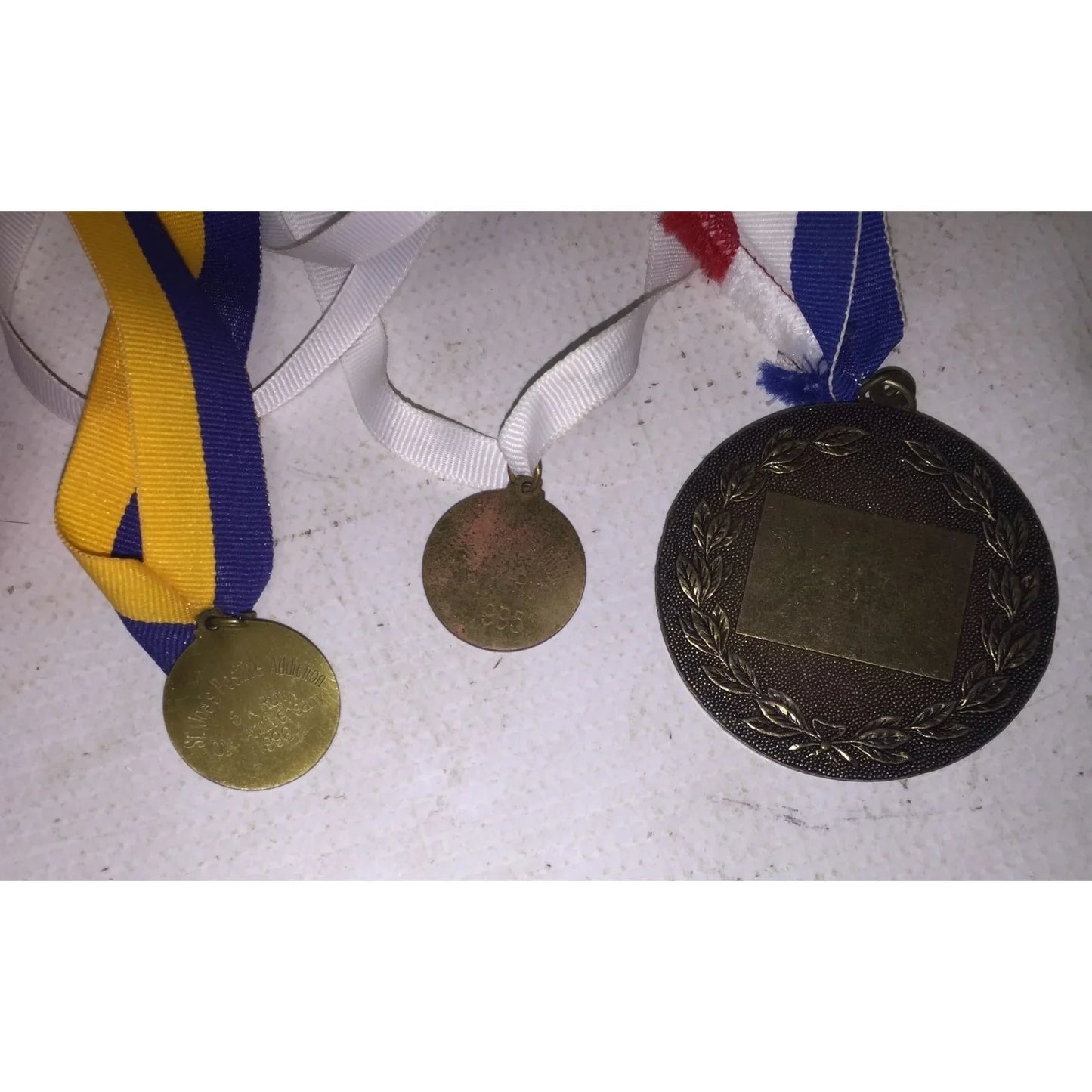Set of 4 Vintage 1990s Collectible Sports Award Medals - A+ Stuff