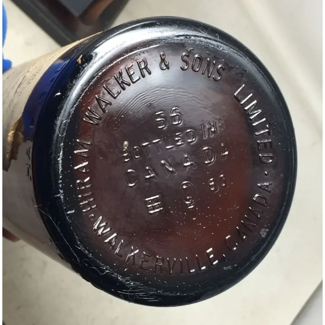 Vintage Hiram Walker & Sons Canadian Club Whiskey Bottle (Empty) - A+ Stuff