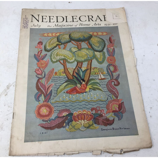 Vintage Collectible Needlecraft The Magazine Of Home Arts July 1931