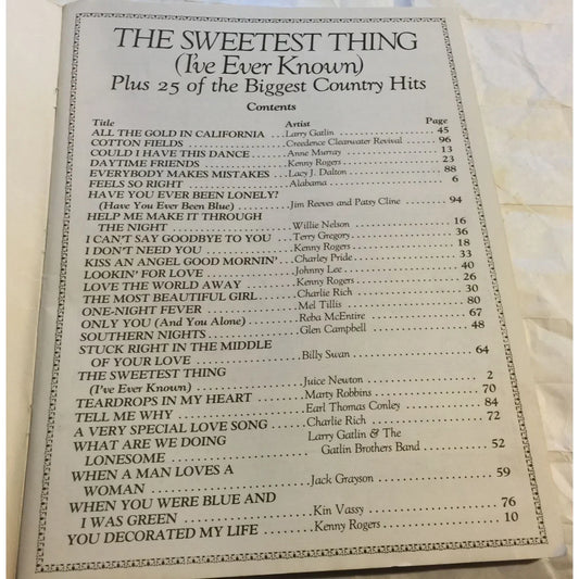 The Sweetest Thing (I've Ever Known) Plus 25 of the Biggest Country Hits - A+ Stuff