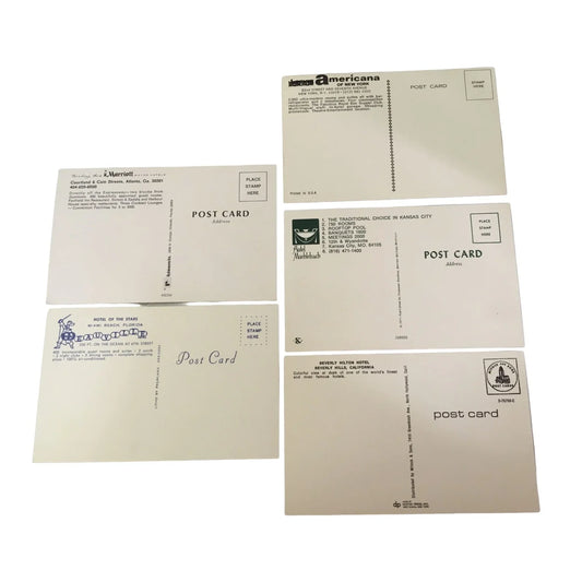 Vintage Set of 5 New Postcards of the City/Buildings- About 5.5"x3.5" - A+ Stuff