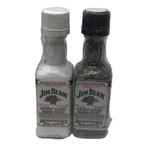 Jim Beam Miniature Liquor Bottle Salt & Pepper Shaker - A+ Stuff