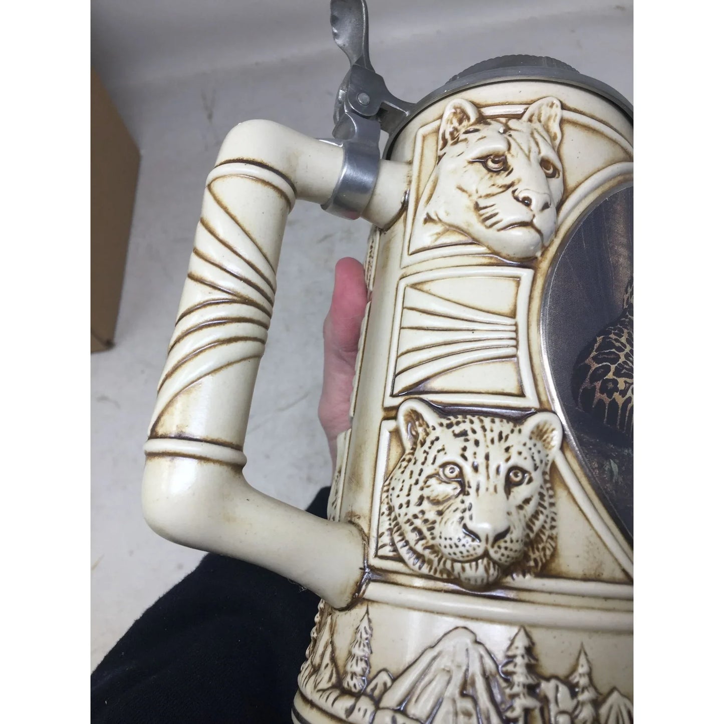 Vintage Noble Confines Beer Stein with Lid and Handle- # A 1227 - A+ Stuff