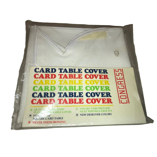 Vintage Congress Card Table Cover - Cushioned with Self sealing edges for Great Fit The United States Playing Card Company A+ Stuff