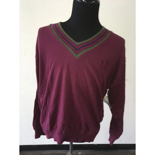 Claiborne Mens Size Medium Cotton Long Sleeved v Neck Sweater NWT - A+ Stuff