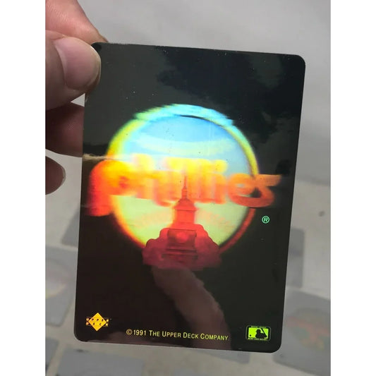 1991 Upper Deck Philadelphia Phillies NNO Hologram card/Sticker - A+ Stuff