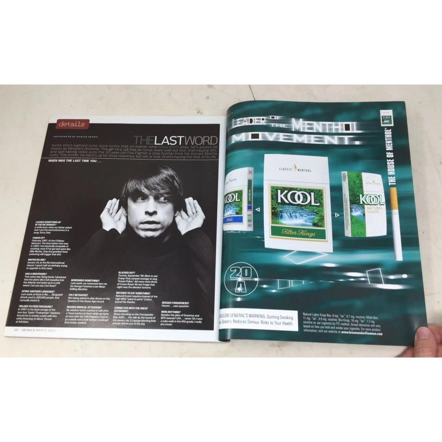 Details March 2001 Jude Law- Tom Munro- David Hochman- Adam Begley details A+ Stuff