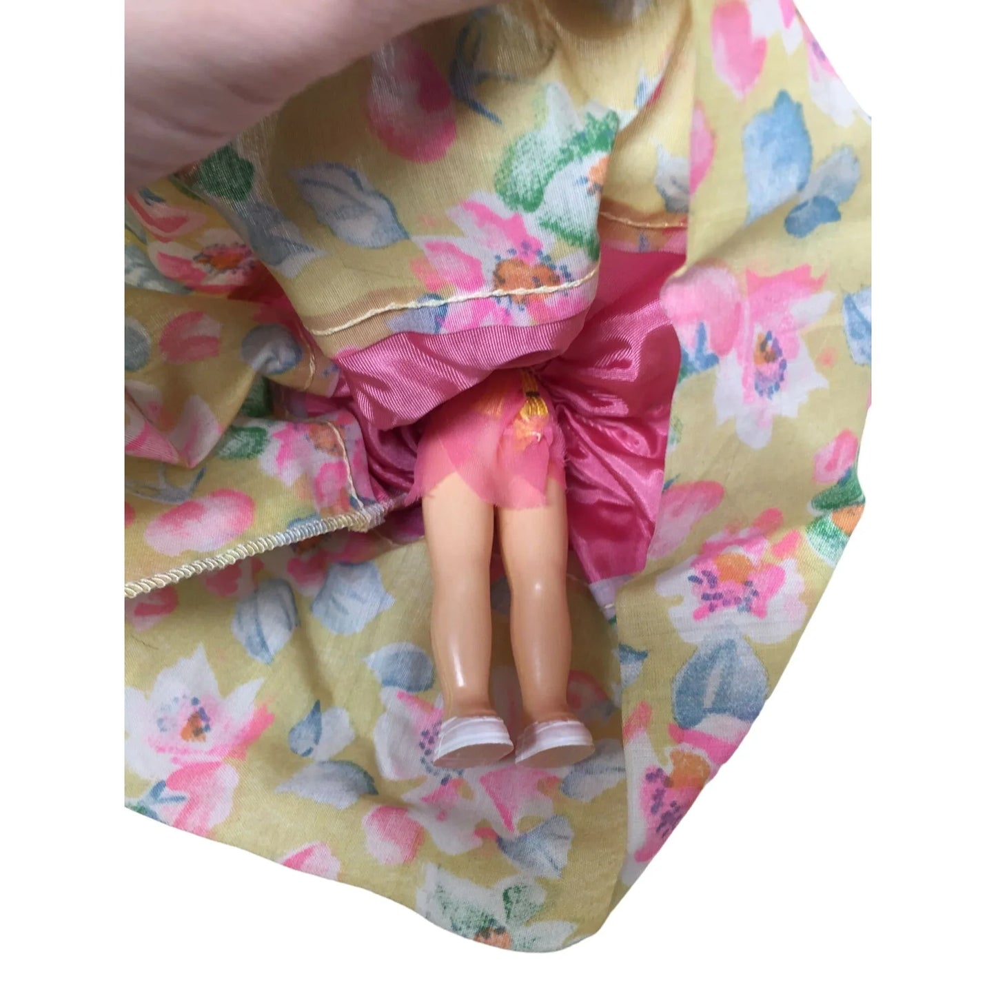 Vintage Collectible Doll Blonde Hair/Light Eyes, Wearing Pink & Yellow Dress A+ Stuff A+ Stuff