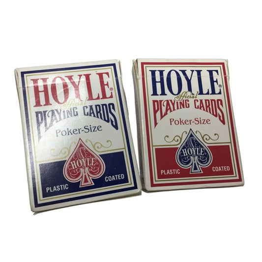Two Decks Vintage HOYLE Official Playing Cards (Plastic Coated) - A+ Stuff