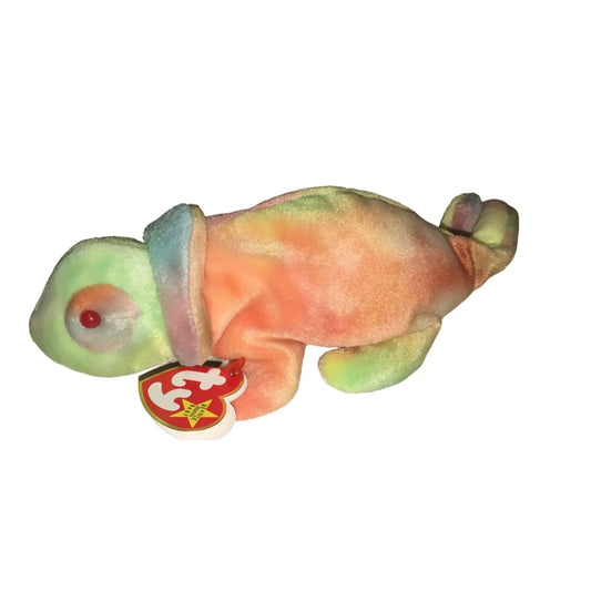 Vintage 1997 TY Beanie Baby Rainbow the Iguana - A+ Stuff