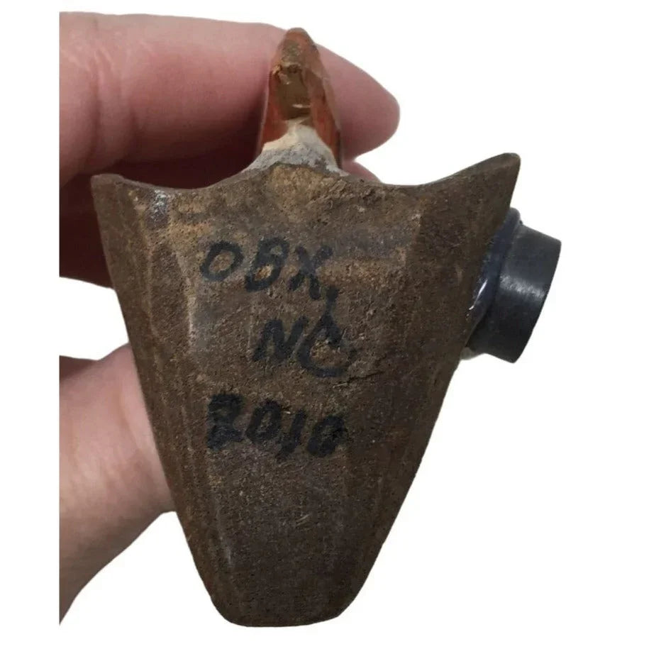 Small Carved Wooden Pelican Bird Magnet- writing on the bottom "OBX, NC 2010" A+ Stuff A+ Stuff